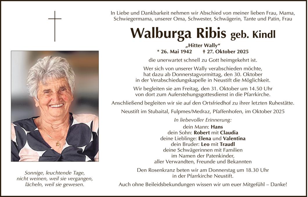 Walburga Ribis Bild