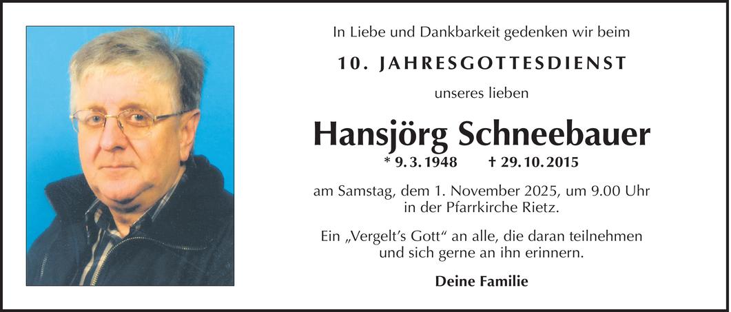 Hansjörg Schneebauer Bild