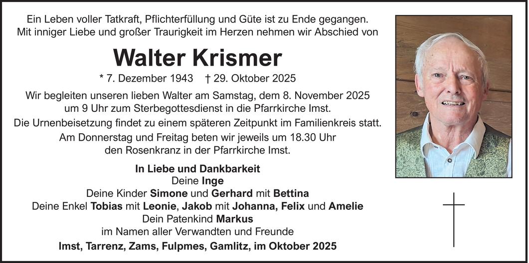 Walter Krismer Bild