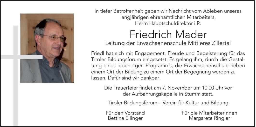 Friedrich Mader Bild
