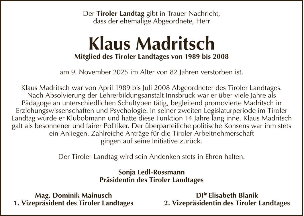 Klaus Madritsch Bild