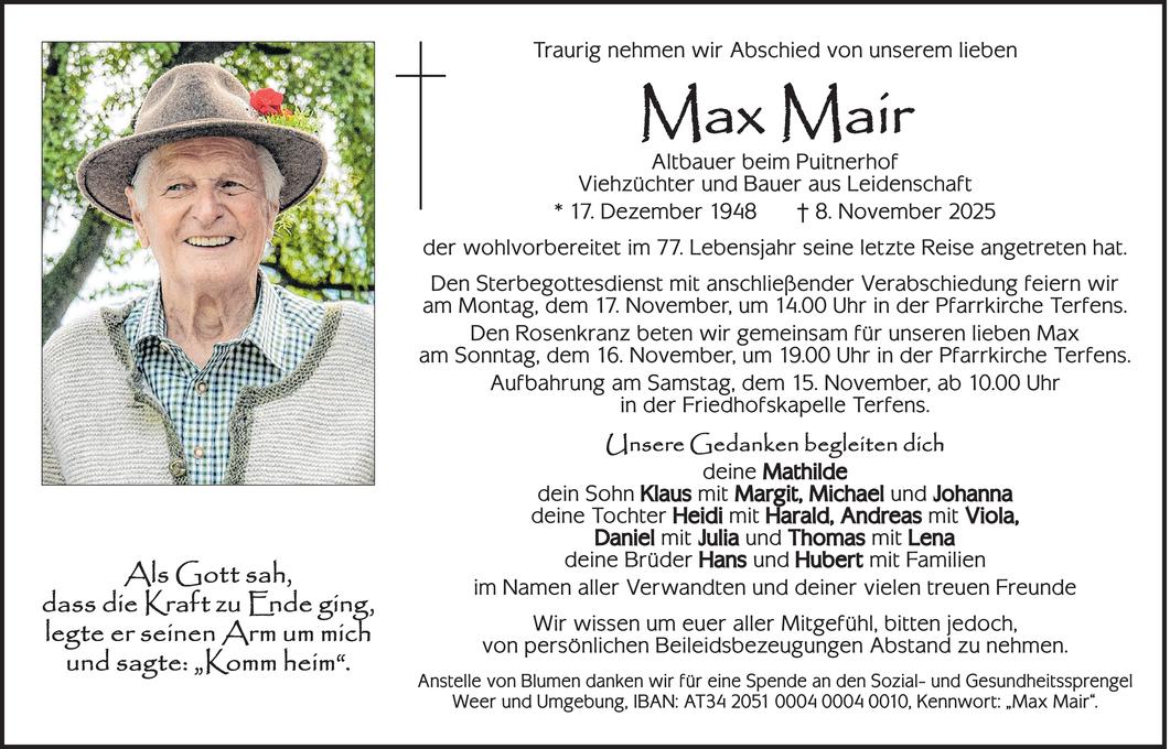 Max Mair Bild