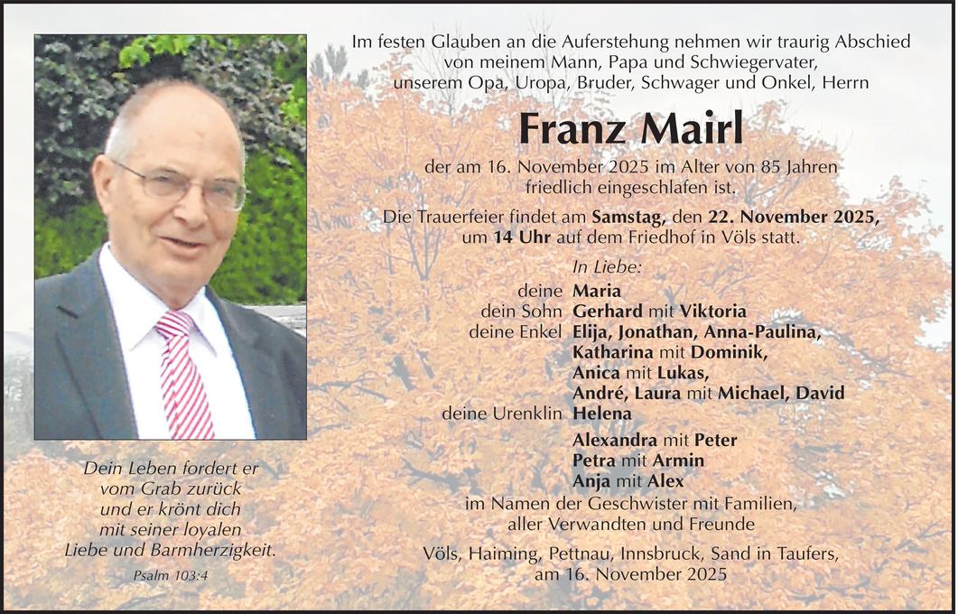 Franz Mairl Bild