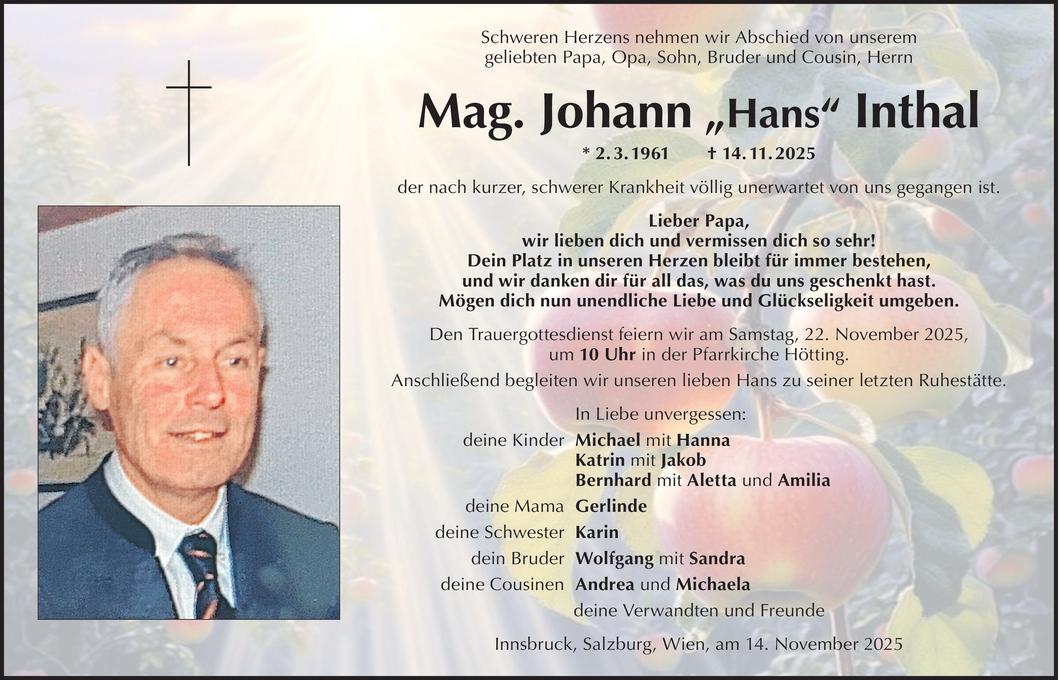 Johann Inthal Bild