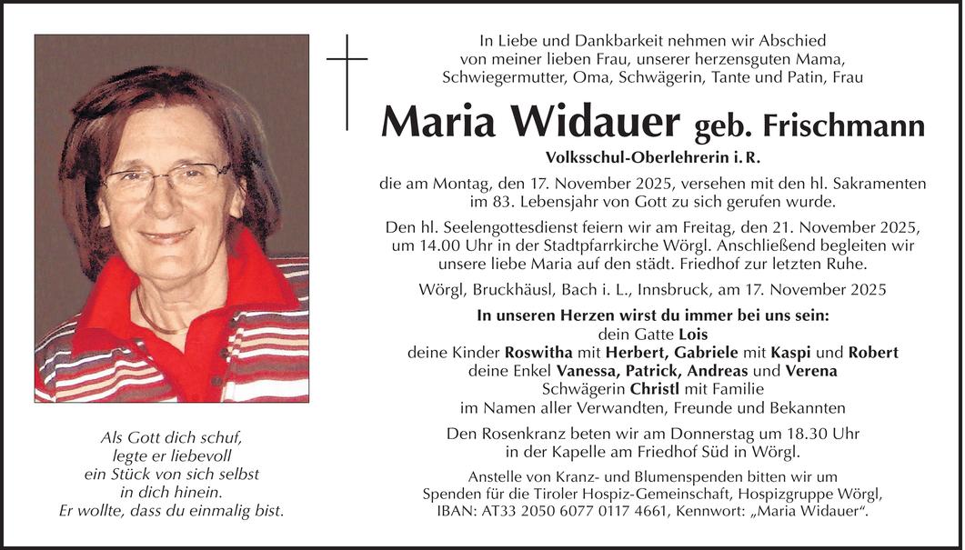 Maria Widauer Bild