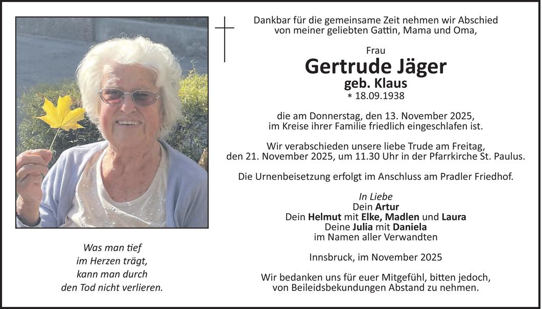 Gertrude Jäger Bild