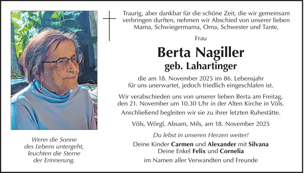 Berta Nagiller Bild