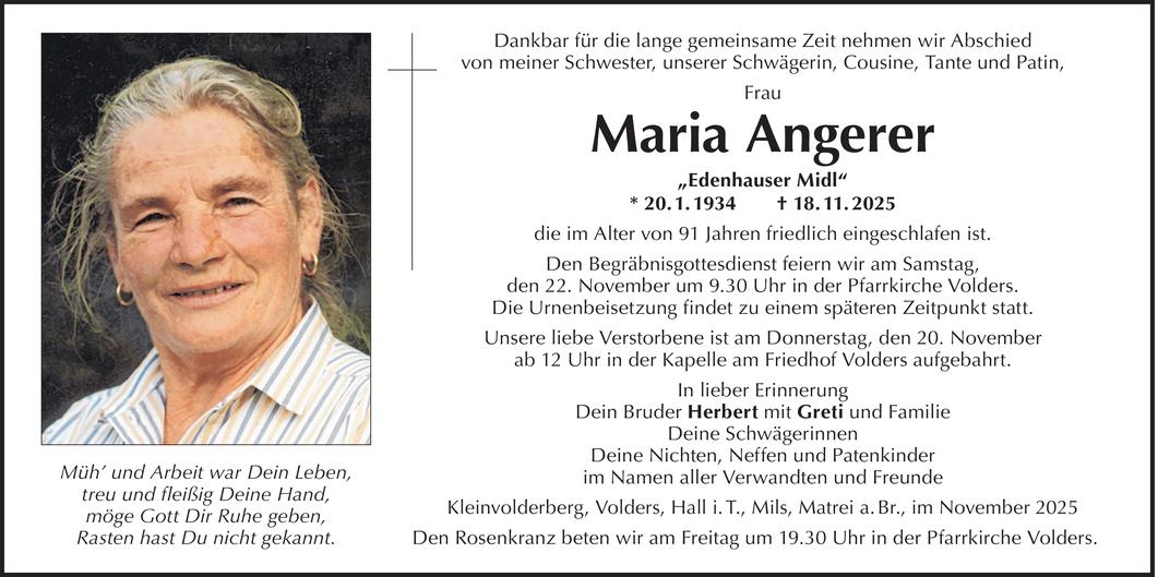 Maria Angerer Bild