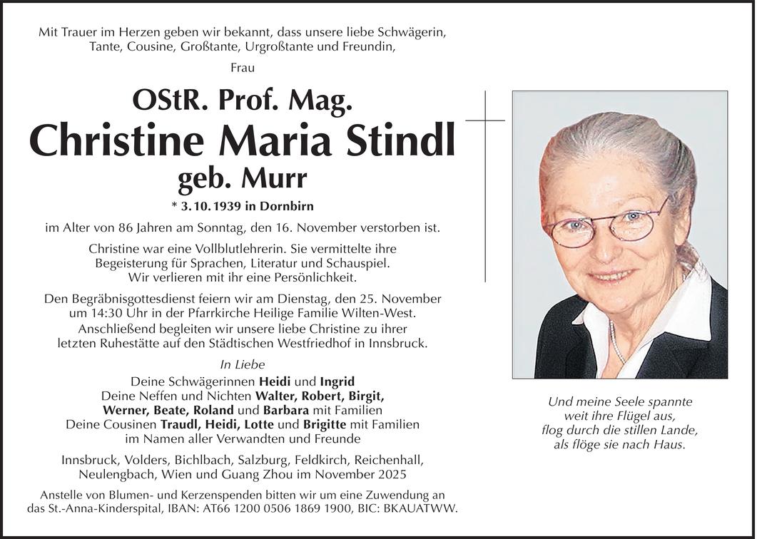 Christine Maria Stindl