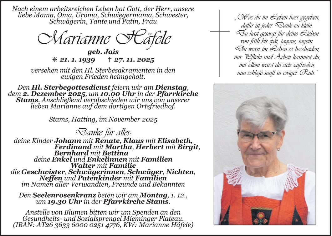 Marianne Häfele Bild