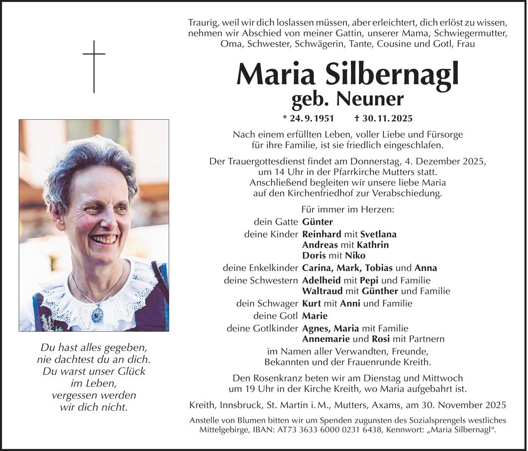 Maria Silbernagl Bild