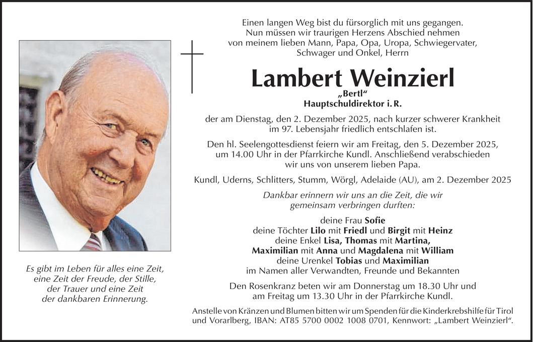 Lambert Weinzierl  Bild