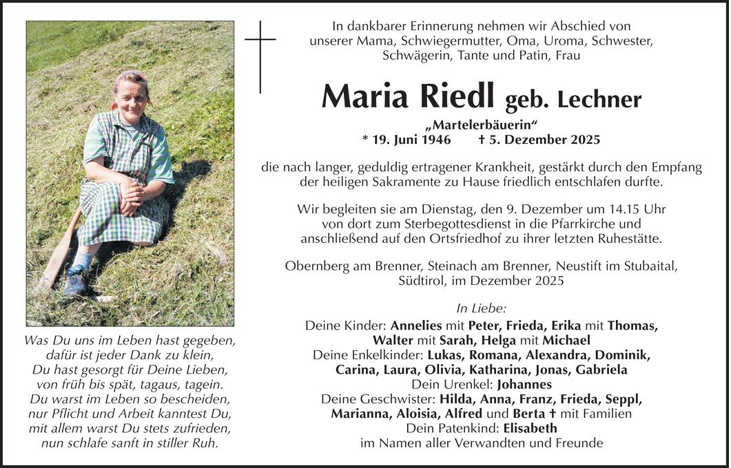 Maria  Riedl Bild